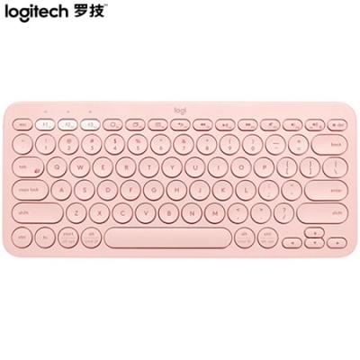 罗技（Logitech）K380 键盘 蓝牙办公键盘 无线键盘 女友 便携超薄键盘 笔记本键盘 茱萸粉